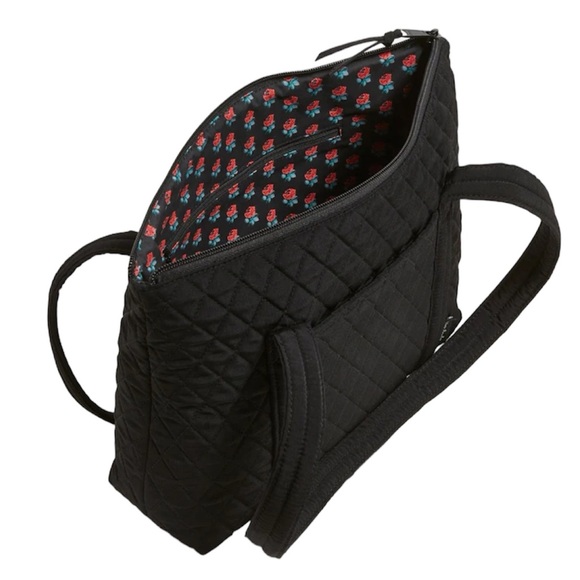 Vera Bradley Basics Little Tote in Microfiber Black NWT - Picture 3 of 9